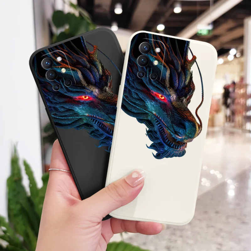 

Red Eyed Dragon Phone Case For Oneplus 9R 9RT 9 8T 8 7 7T Pro 5G Liquid Silicone Cover