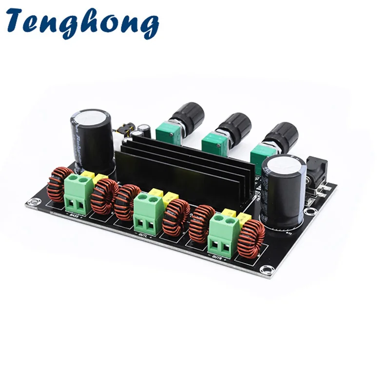 

Tenghong TPA3116D2 Digital Amplifier Board 80W+80W+100W 2.1 Channel Power Audio Modules DC12-26V Bass Speaker DIY