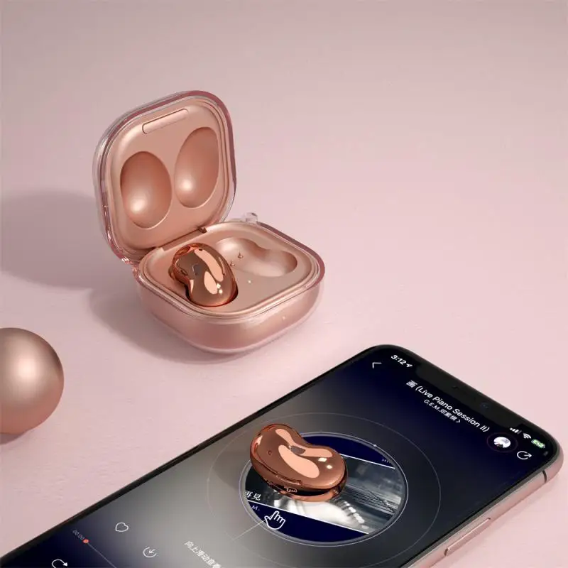 

Gold Headphone Case Earphone Fashion Appearance Small Size Lightweight Design Durable Material Earphone Cover Tpu