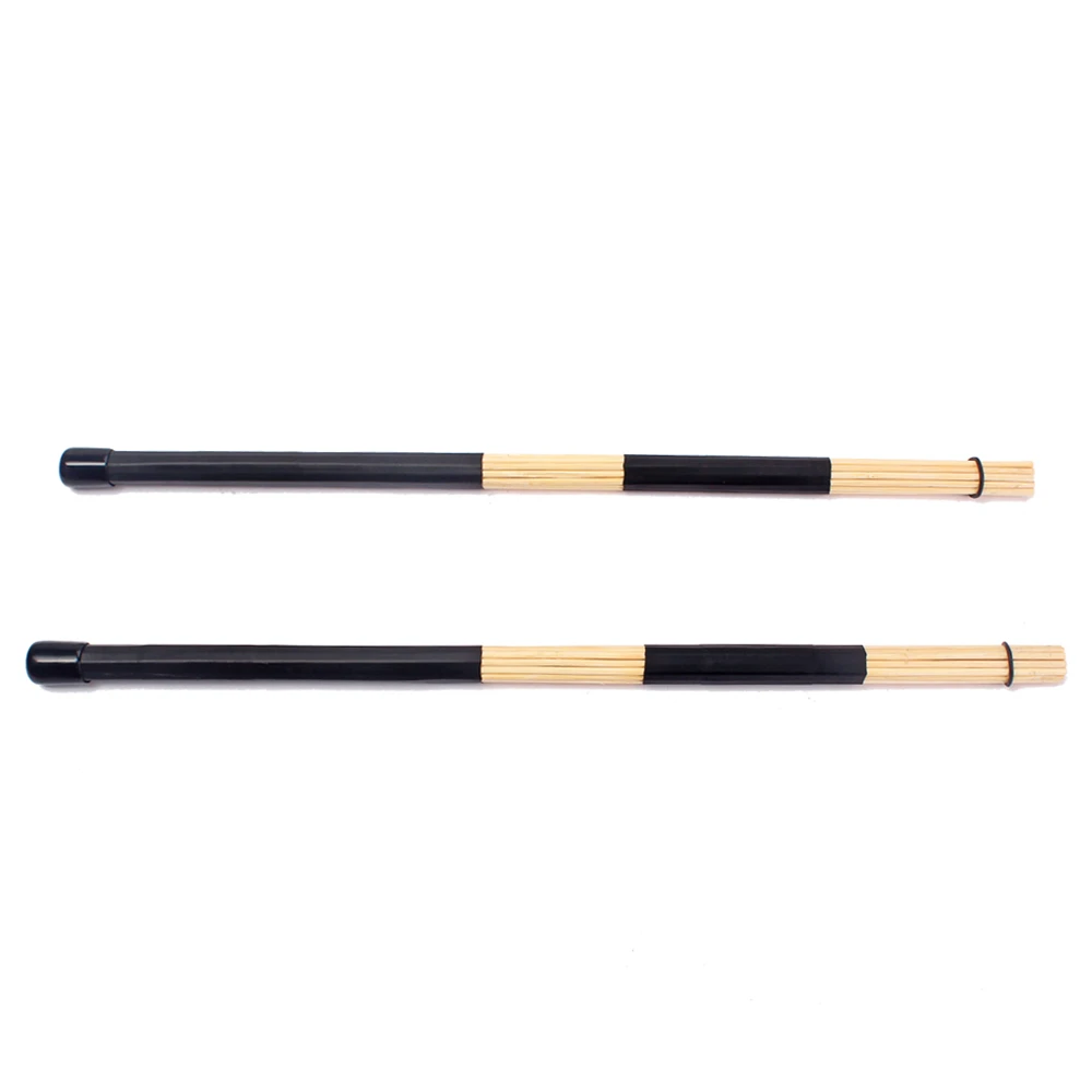 

2 шт., бамбуковые барабанные палочки для джаза, черные/красные, 40 см