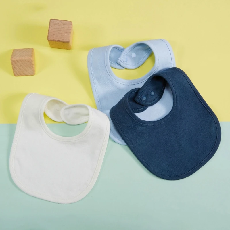 

Baby Unisex Cotton Drooler Bibs Cotton for Eating Feeding Burp Cloth P31B