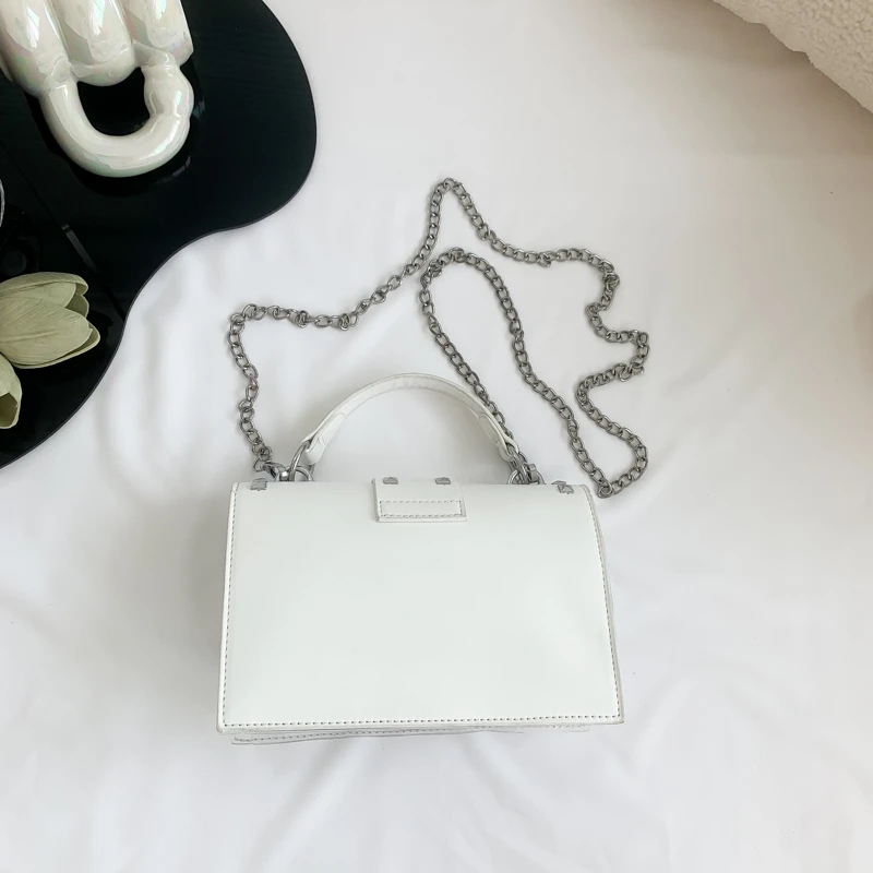 Clear Transparent PVC Shoulder Bags Women Candy Color Women Jelly Bags Purse Solid Color Handbags Female Rivets Crossbody Bag