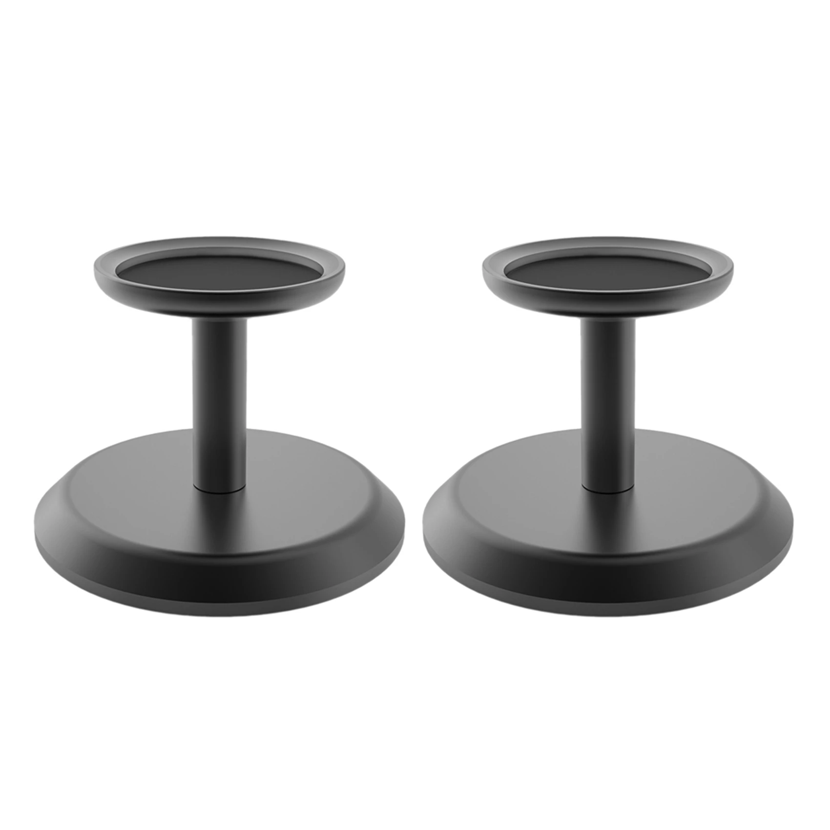 

2X Smart Speaker Stand For Homepod Mini, Aluminum Desktop Stand, Base Desktop Stand With Non-Slip Silicone Pad Black