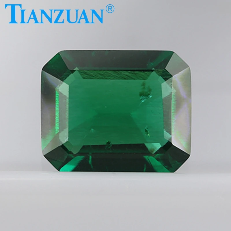 

Lab Created Muzo Green Emerald Stone Brilliant Cut Hydrothermal For Jewelry Making DIY Material with GRC Certified