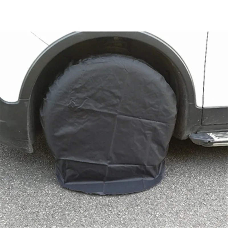 

4Pcs Spare Tire Cover Case Polyester Winter and Summer Car Tires Storage Bag Automobile Tyre Accessories Vehicle Wheel Protector