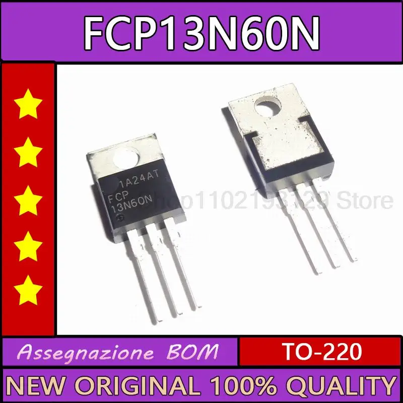 

10 шт./партия, новый импортный полевой транзистор Fcp13n60n, 13 А, 600 В