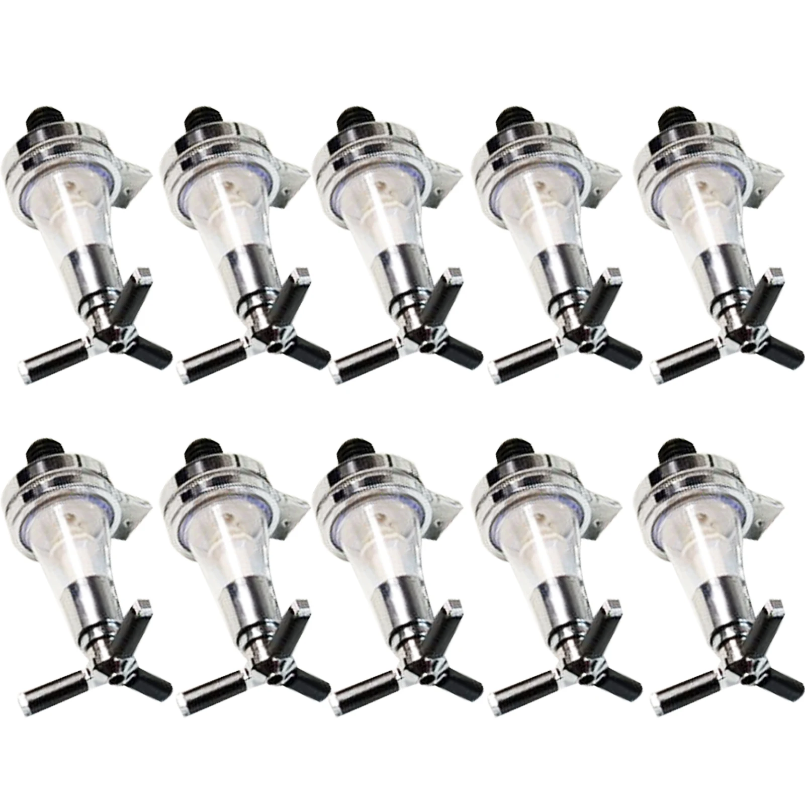

10pcs 25ml Measure Liquor Dispenser Set Home Restaurant Non Drip Easy Install Universal Party Bartender For Bar Automatic
