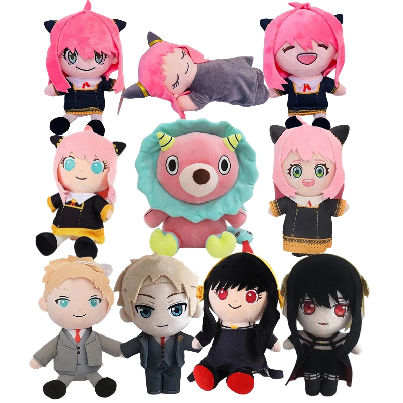 

New Spy X Family Comics Plush Stuffed Toys Loid Yor Bond Anya Forger Cartoon Anime Figure Doll Baby Kawaii Birthday Gifts Decor