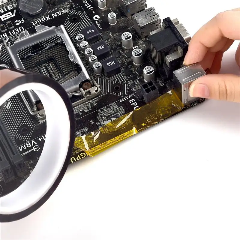 Лента полиимидная с золотым пальцем термостойкая Антистатическая 33 м 6-30 мм для