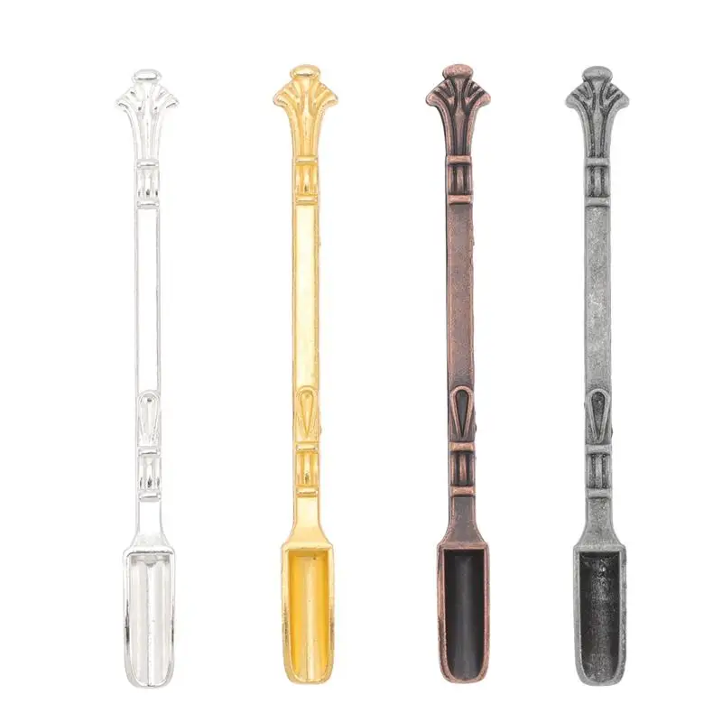 

4Pcs Mini Medicine Spoons Retro Medicine Scoops Small Medicine Shovels Spoons