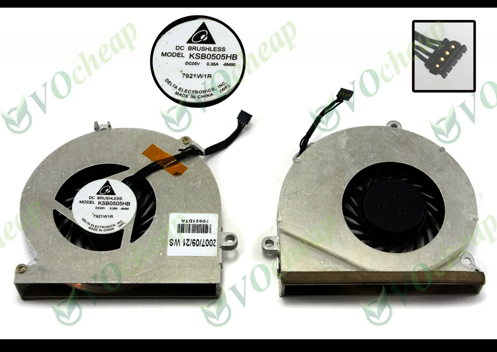 New Notebook Laptop Cooling Fan (Cooler) for Apple MacBook 13" A1181 MB063 MB062 with 965 Chips Mainboard - KSB0505HB 6M90 New Notebook Laptop Cooling Fan (Cooler) for Apple MacBook 13" A1181 MB063 MB062 with 965 Chips Mainboard - KSB0505HB 6M90
