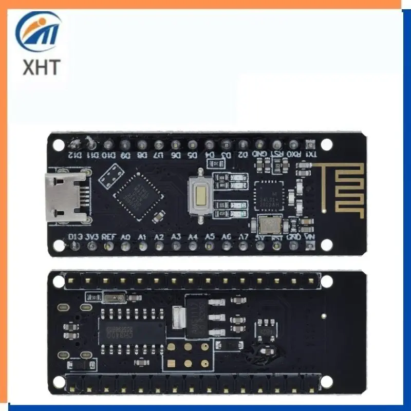 RF-Nano для Arduino Nano V3.0 Micro USB плата ATmega328P QFN32 5 в 16 м CH340 интегрированная NRF24l01 + 2 4G