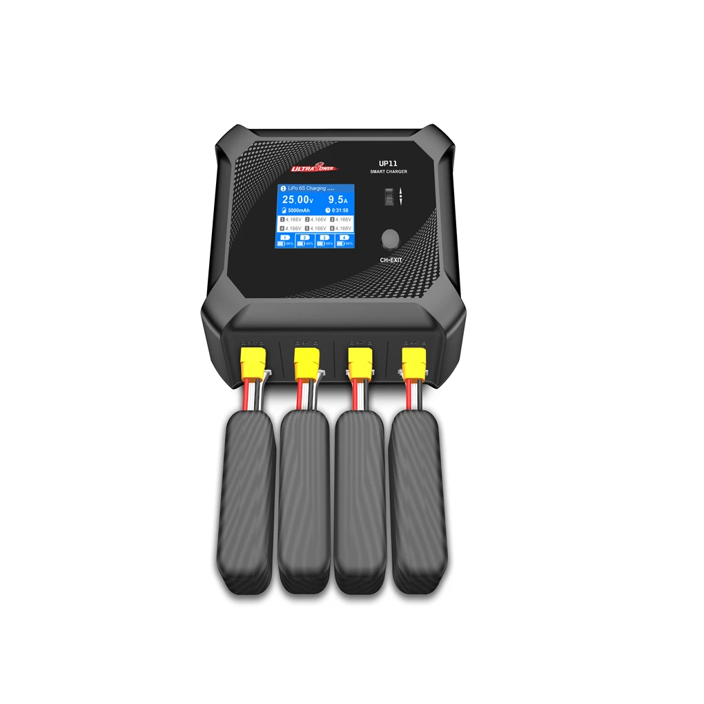 UP11 AC240W DC600W 4-канальное интеллектуальное балансное зарядное устройство для