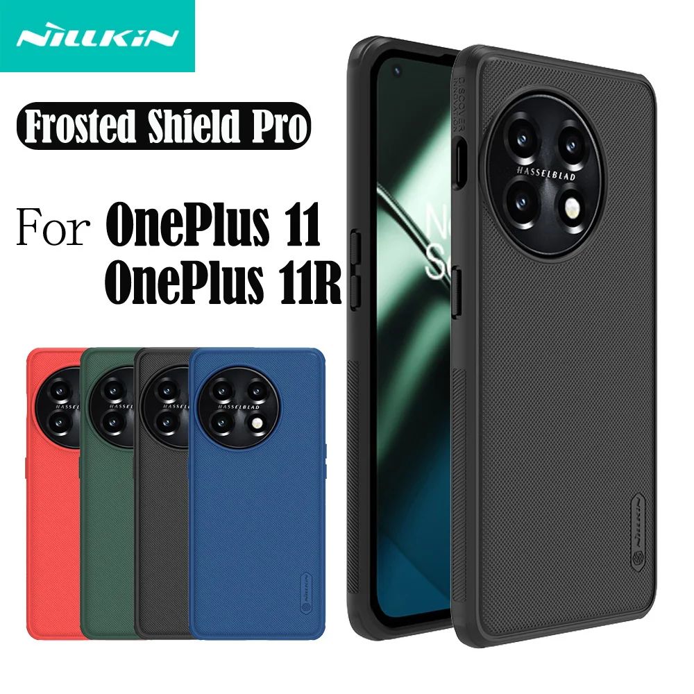 

Nillkin For OnePlus 11 11R Case Super Frosted Shield Pro TPU Frame PC Shell Protective Back Cover For OnePlus11 One Plus 11R