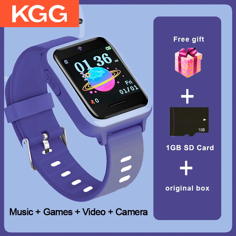 

2G Kids Games Smart Watch A2 1G SD Card 6 Games Smart Clock Music Playing Children Phone Smartwatch Game Watch For Boys Girls