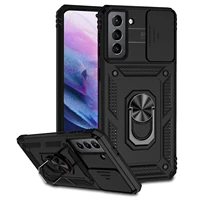 army push window shockproof case for samsung m02 a12 a22 a32 a42 a52 a72 a13 a23 a33 m33 m53 magnetic ring holder military cover