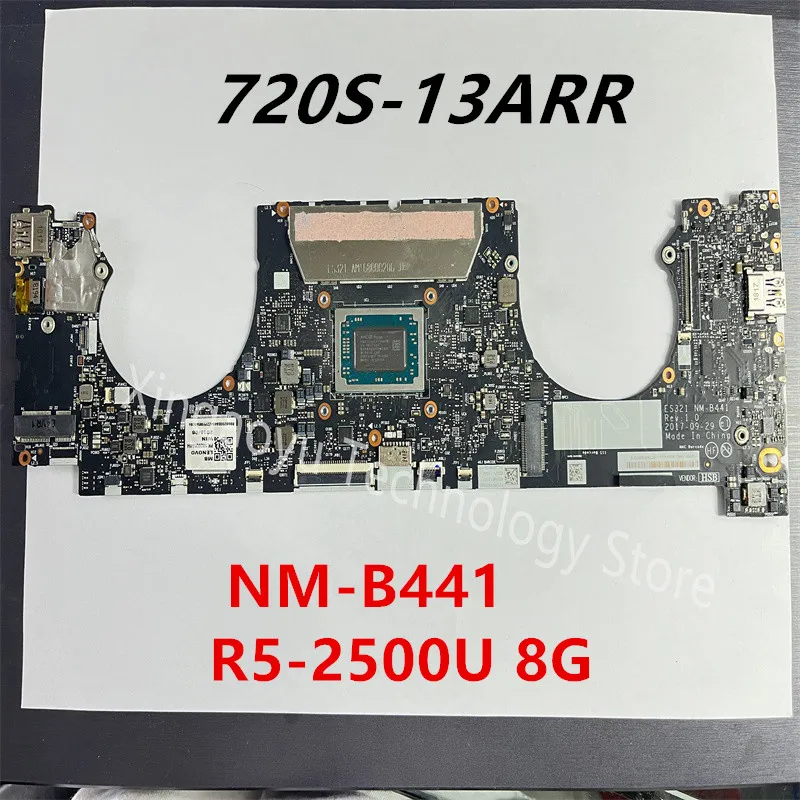 Оригинальная материнская плата для ноутбука Lenovo IdeaPad 720S-13ARR NM-B441 ES321 R5 2500U CPU 8G RAM 5B20Q59464 100% ТЕСТ ОК