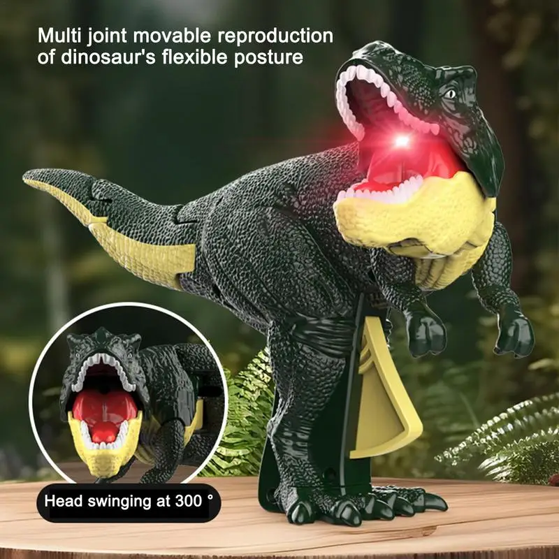 

Dinosaur Creative Children's Toy Telescopic Spring Swinging Head And Tail Toy Simulating Dinosaur Biting Technique Gift