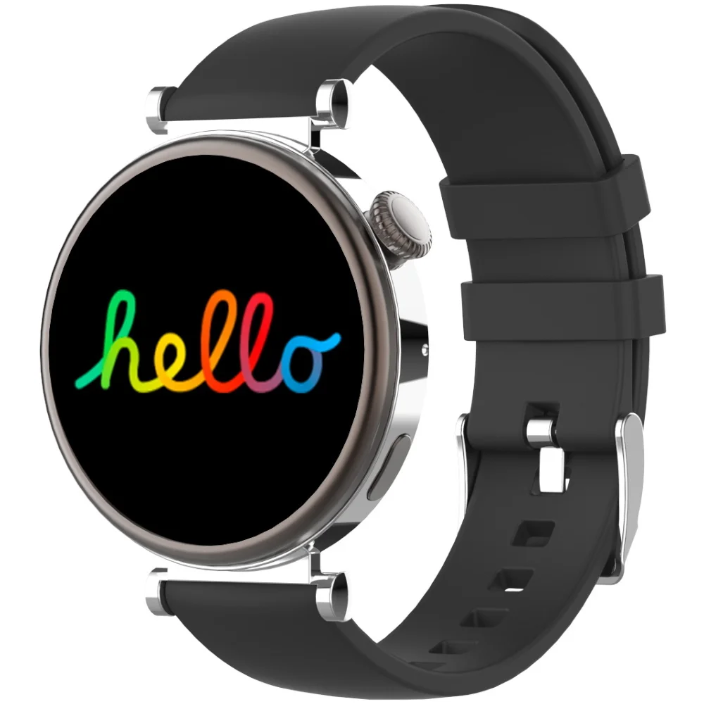 Водонепроницаемые круглые Amoled сенсорные экран мини-ультра мужские умные часы