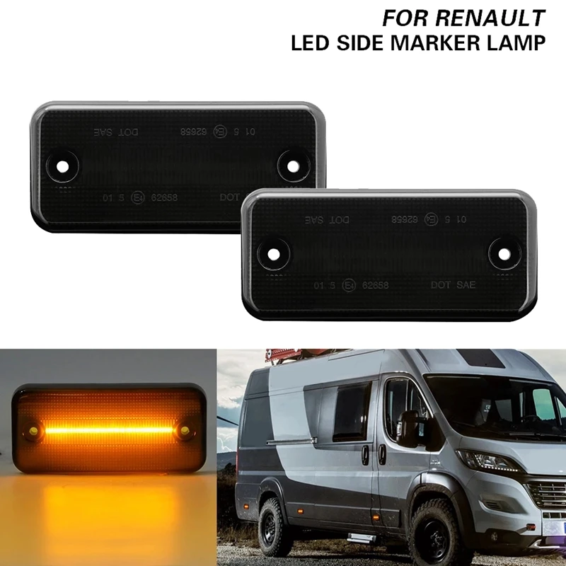 

Car LED Side Marker Light Turn Signal Light For Iveco Fiat Ducato Citroen Relay Peugeot Boxer Renault VOLVO Truck