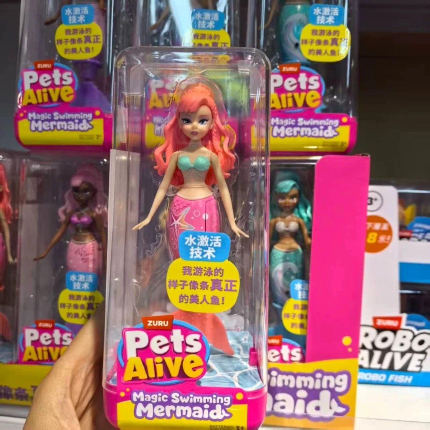 Фото ZURU Pet Dream Mermaid: Электронная игрушка-русалка для купания и игр в воде, электрическая игрушка, подарок на праздник №2