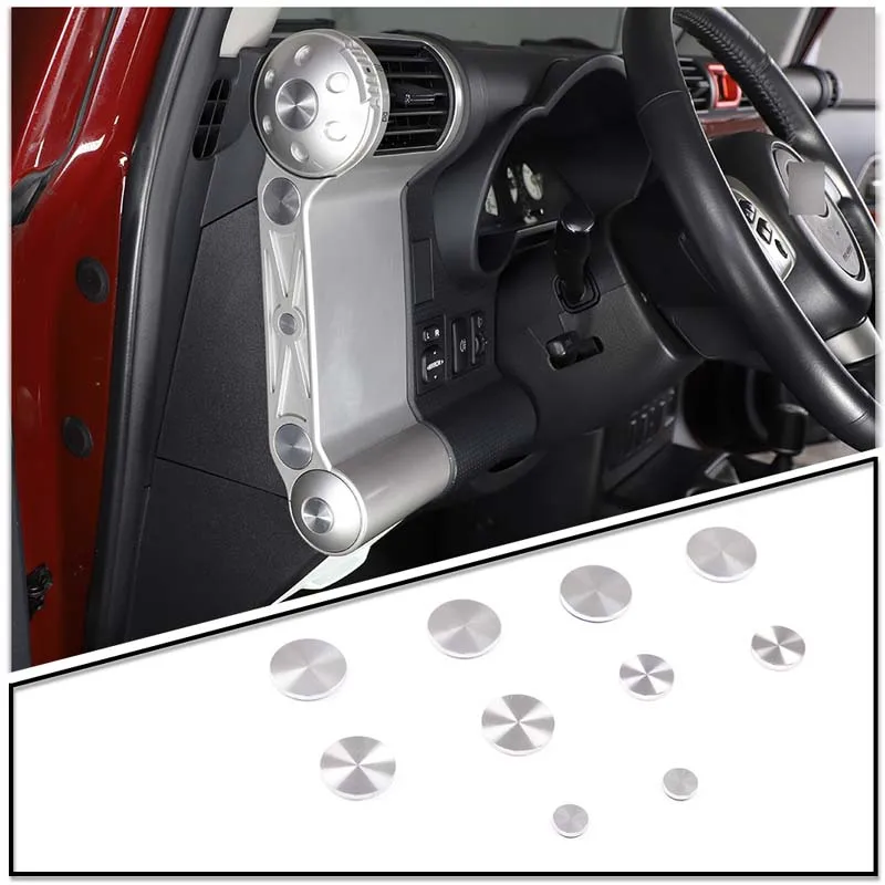 

Для Toyota FJ Cruiser 2007-21 защитные винты на дверь автомобиля приборной панели наклейки из алюминиевого сплава аксессуары для украшения интерьера