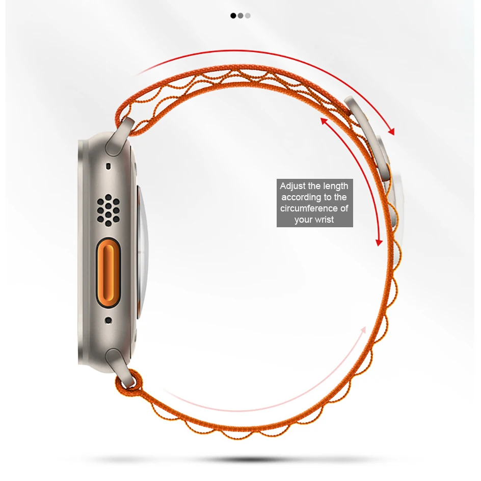 Nylon Loop Strap For Apple Watch 8 7 se 6 5 44mm 40mm Band 41 45 mm Bracelet For Apple Watch Ultra Band 49mm 4 3 38mm 42mm bands