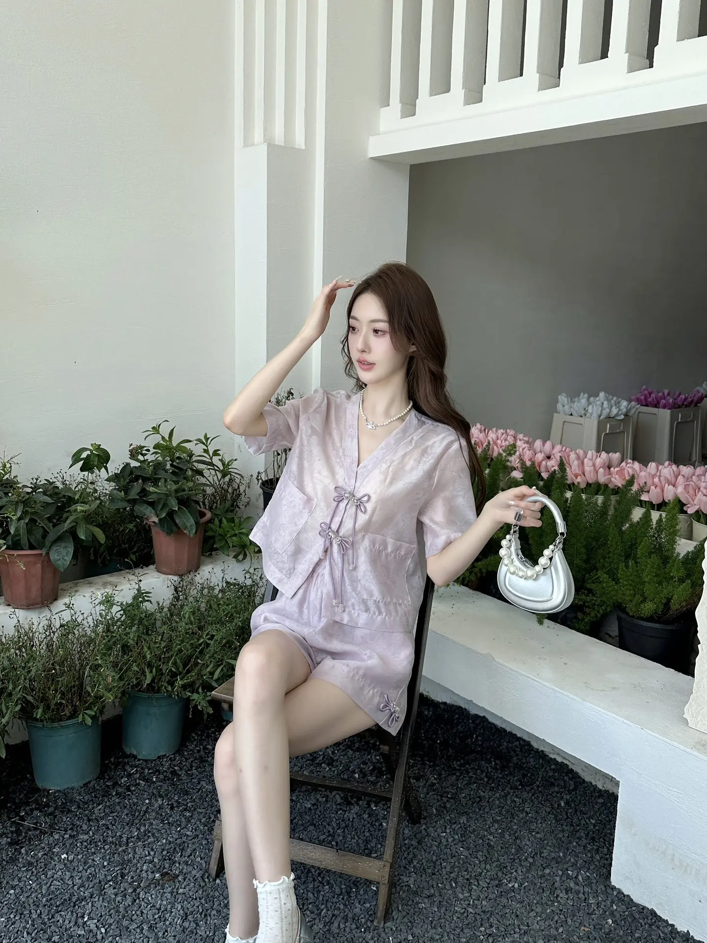 

Женская одежда в стиле пэчворк, топ с воротником-стойкой, весна-лето 2023➕Юбка с высокой талией и принтом 0730