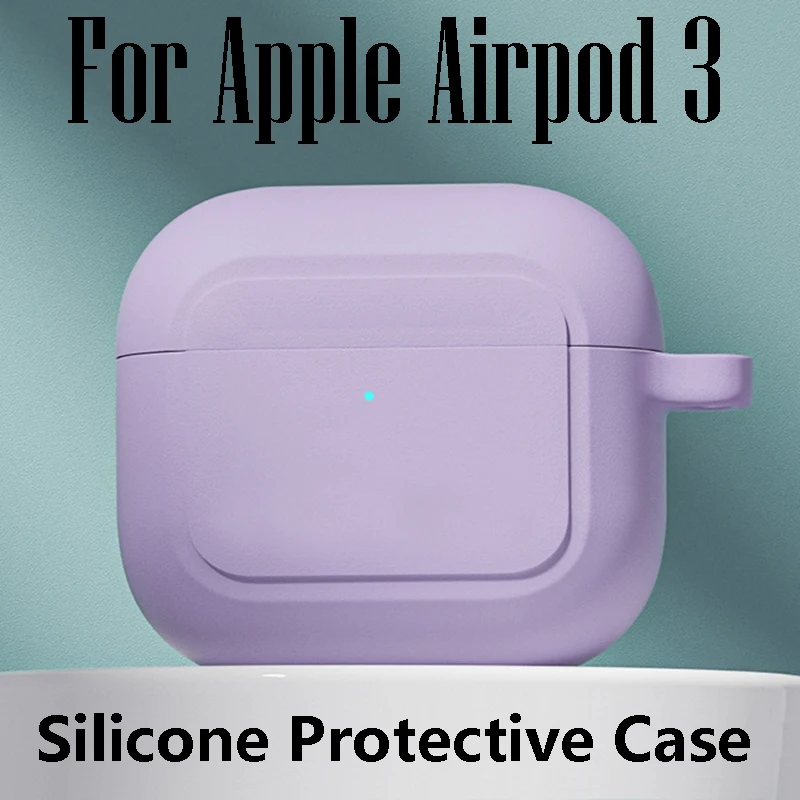 

Силиконовый защитный чехол для Apple Airpod 3, защитный чехол для беспроводных Bluetooth наушников, чехол для зарядки, защитный чехол для Apple Airpod3