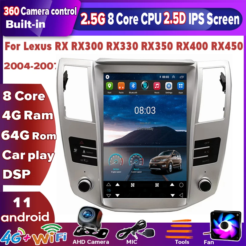 Автомобильный радиоприемник Tesla плеер на Android 8G128G 12 1 дюйма с GPS Навигатором для Lexus