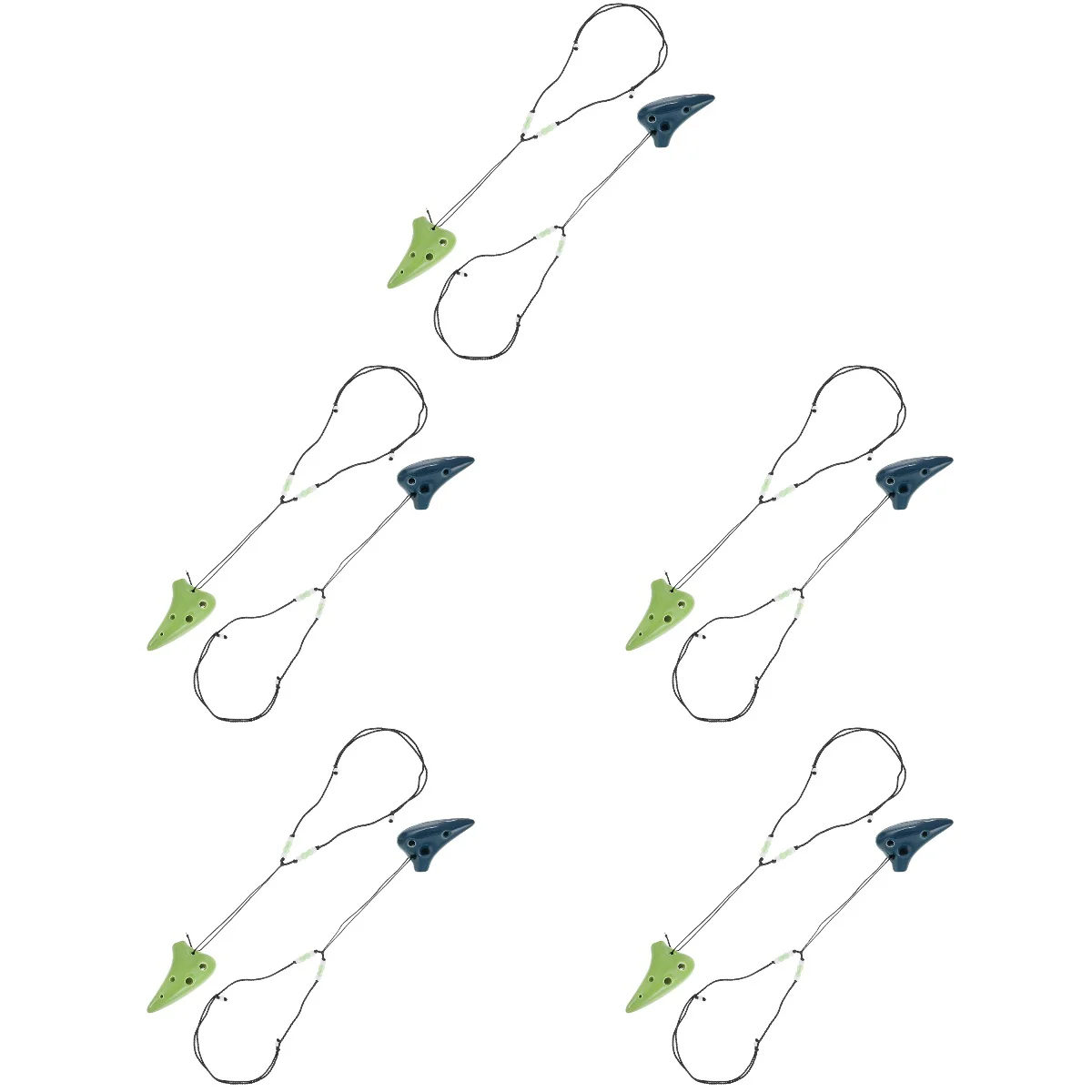 

10 pcs Children Ocarina Ceramic Ocarina Instrument Portable Ocarina Plaything Kids Beginner Ocarina