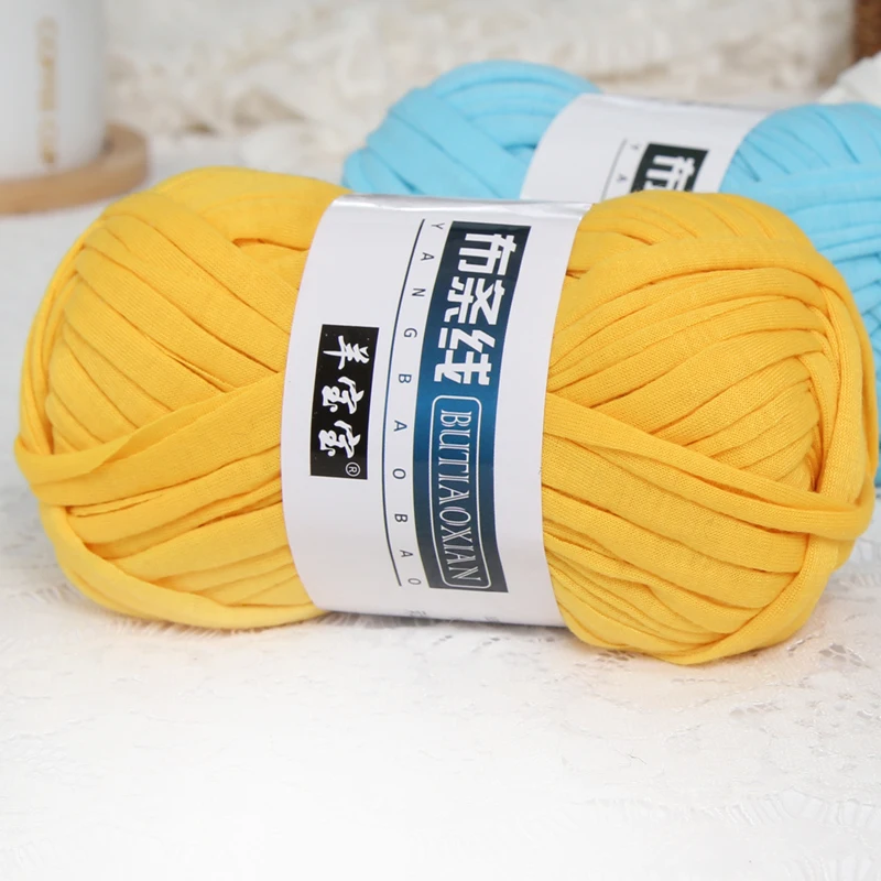 

2pcs 100g Cloth Yarn Crochet Purses Knit Cotton Yarn for Crochet Hilos Para Tejer A Ganchillo Crochet