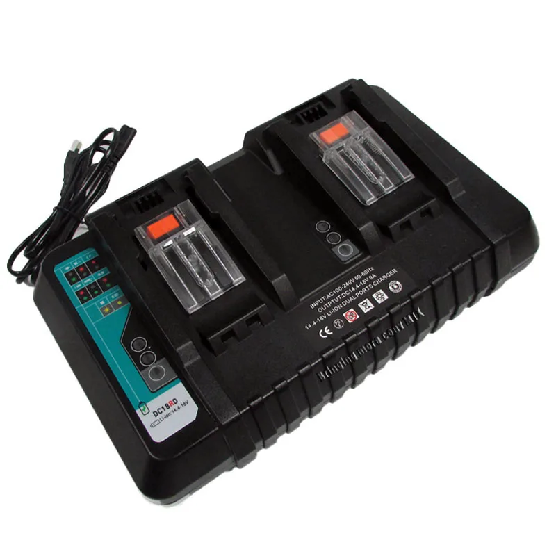 

14.4V 18V Battery Charger for Makita BL1415 BL1815 BL1830 BL1850 power tool battery 9A and 4A charging current for your choose