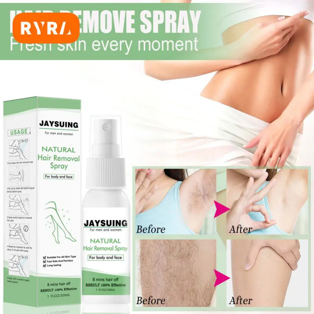 

Спрей для удаления волос интимный для ног и тела, нежный безболезненный крем для удаления волос на лице, спрей подавляет рост волос, бороду, бикини