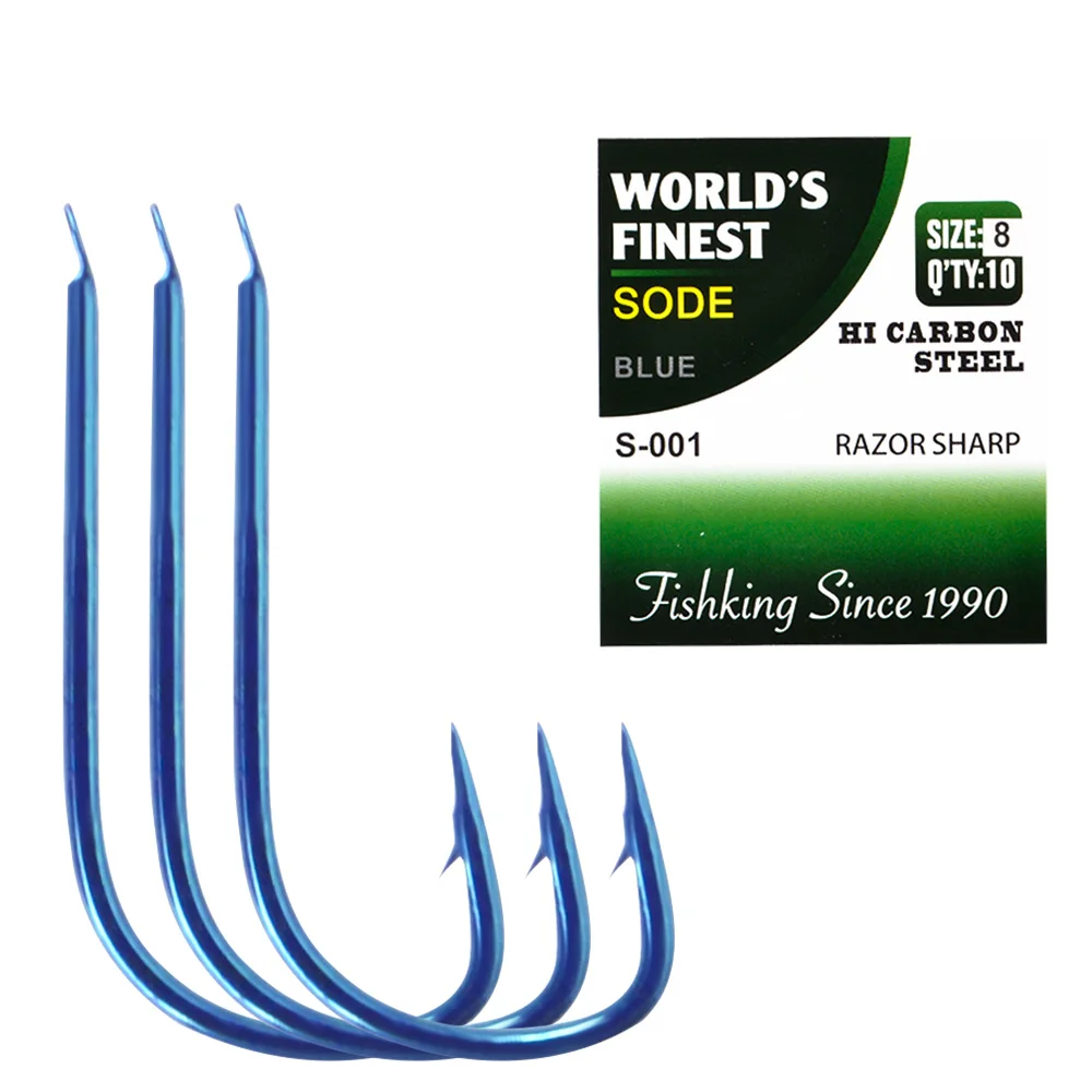 

High Carbon Steel Fishing Hook 10Pcs 6#-18# Fly Fishing Accessories Jig Head Ringed Sharp Hook Fishing Tackle for Carp Fishing