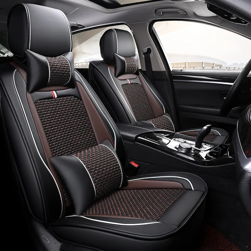

Black Leather Car seat covers For opel insignia corsa d astra j vectra c zafira b vivaro mokka meriva a accessories