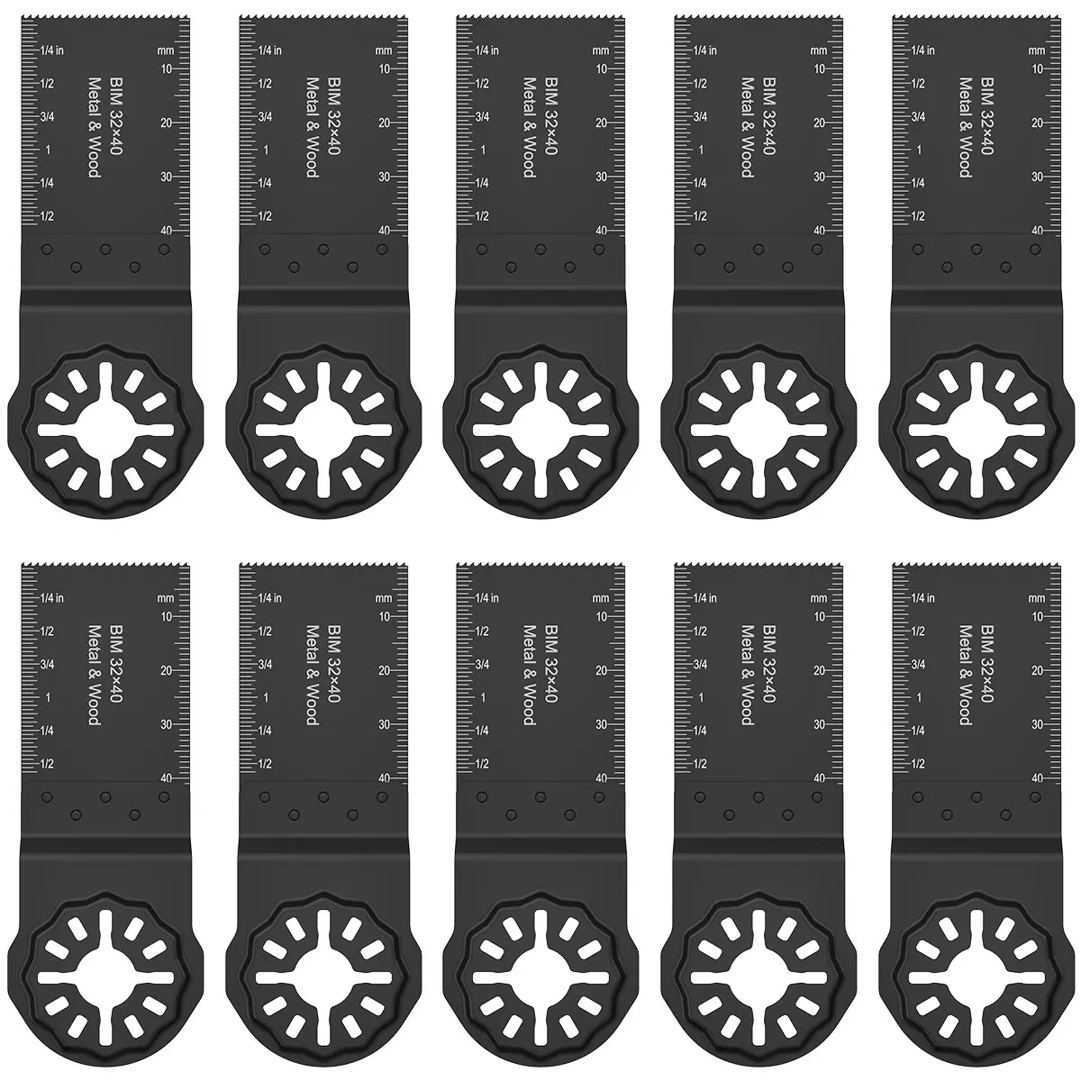 

10Pcs Saw Blades High Carbon Steel Sharp Oscillating Saw Blade Quick Release Oscillating Blades High Precision Fast Cutting Tool