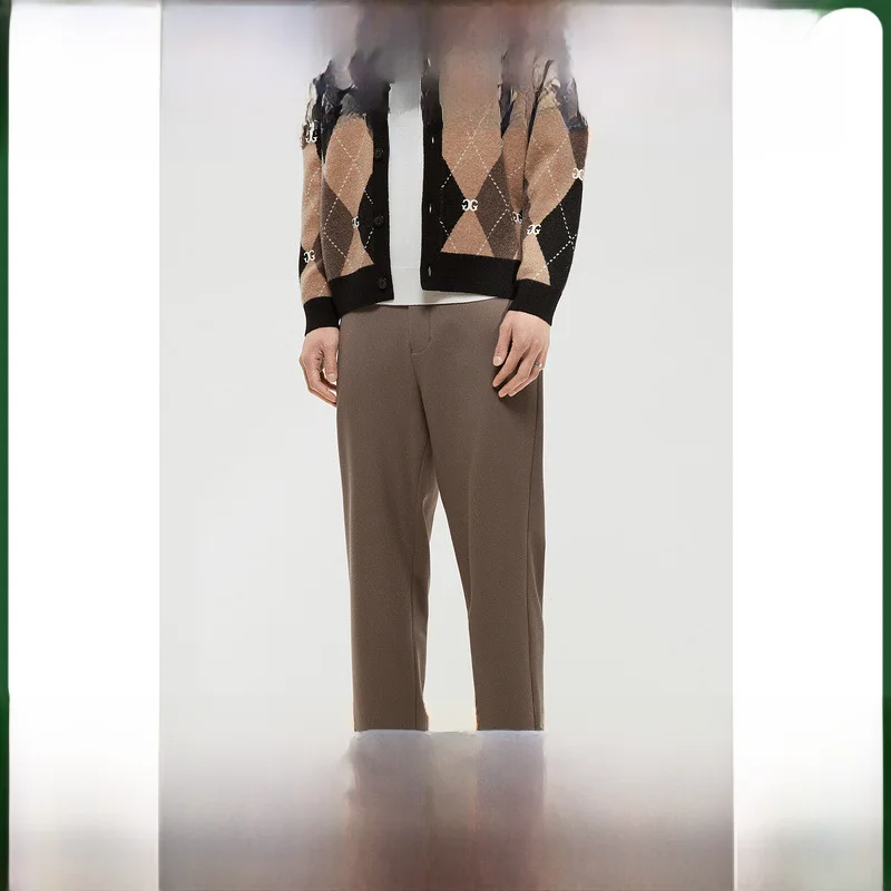 Мужская одежда GxG Минималистичная серия свободные зауженные брюки для зимы