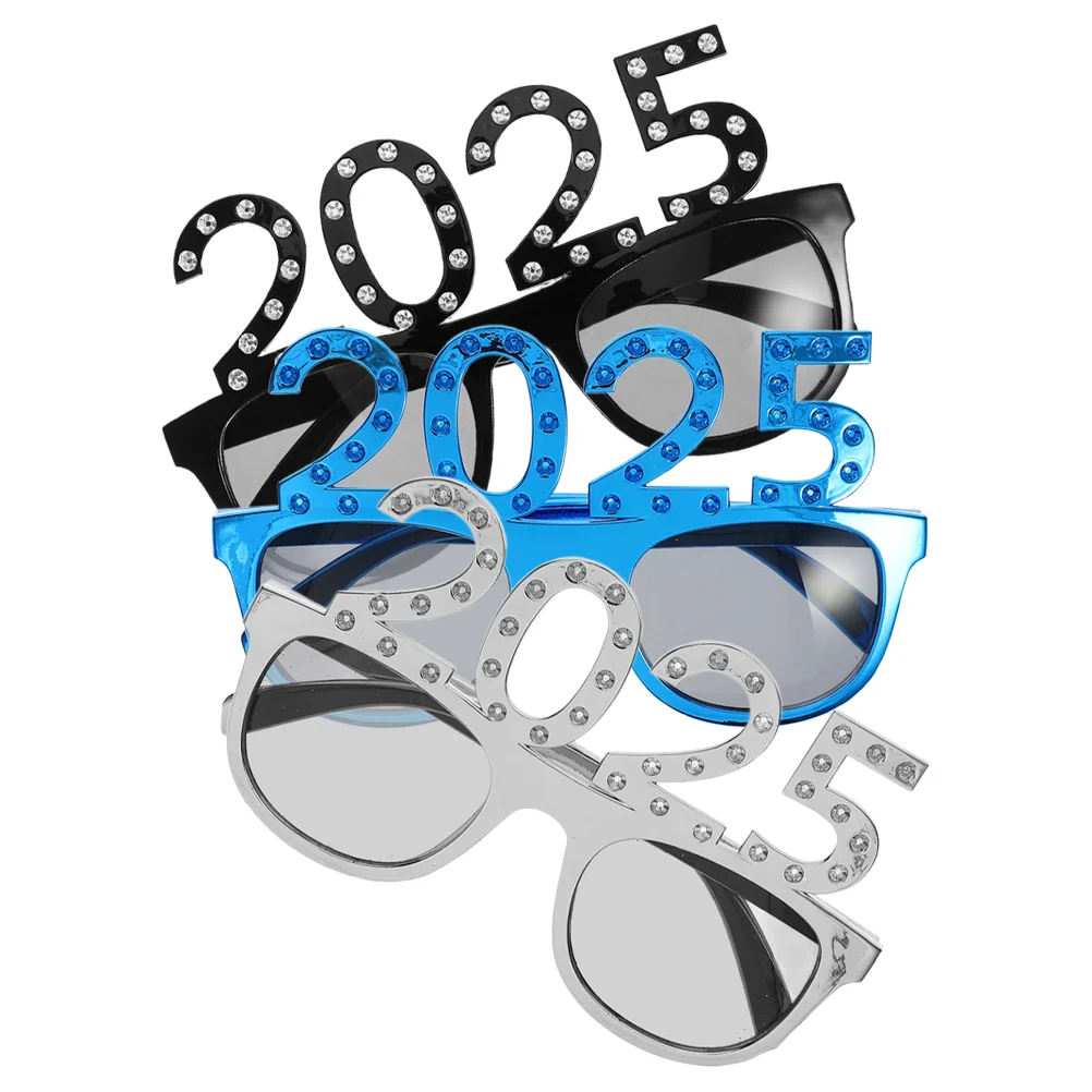 3 шт. цифровые очки с Новым годом праздничная одежда 2025 года реквизит для