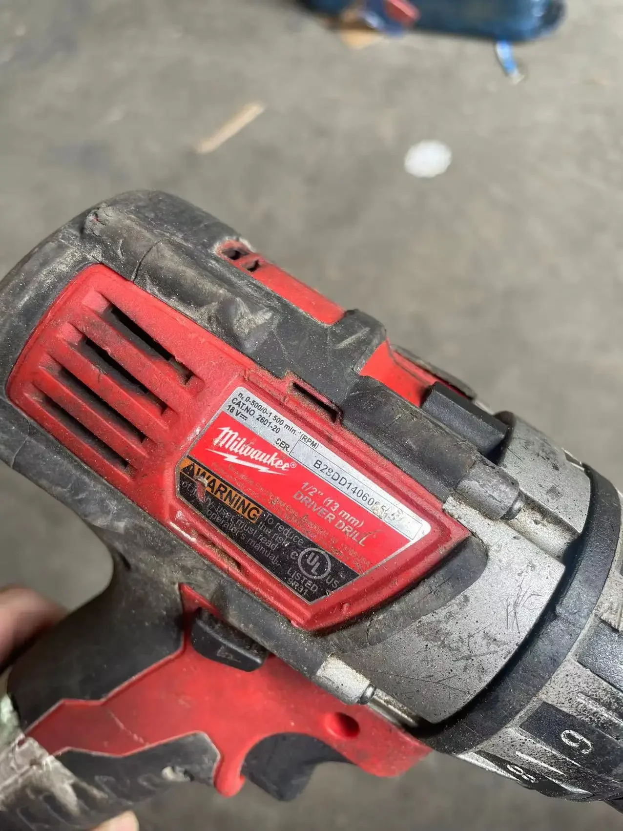 Аккумуляторная дрель Milwaukee 2601-20 18 в Li-Ion 1/2 дюйма