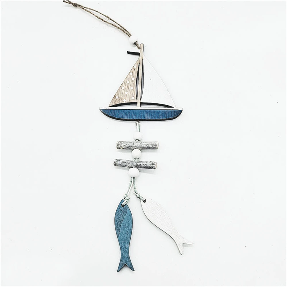

Wind Wooden Handicraft Home Decor Creative Gift Gift Ocean Wind Crafts New Marine Series Pendant Home Decoration Marine Fish New