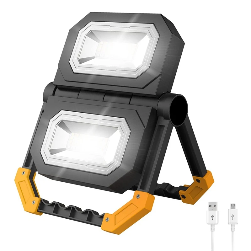 

Foldable LED Work Light, USB Rechargeable Flood Lights