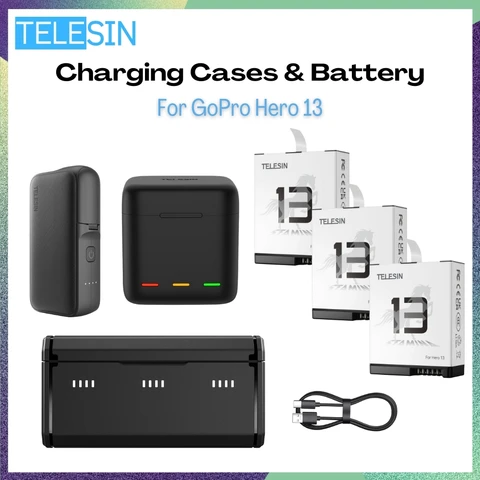 Зарядное устройство TELESIN для GoPro Hero 13