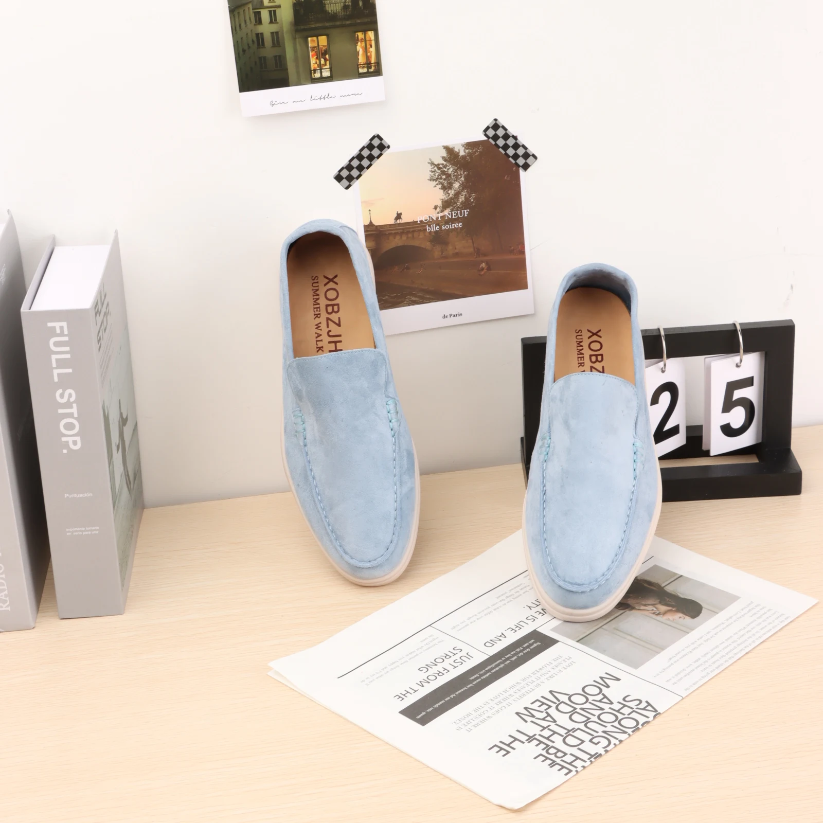 

2023 Fashion Leather for Men Breathable Splicing Summer Men Casual Business Shoes Fall Slip On Women Luxury Casual Shoes