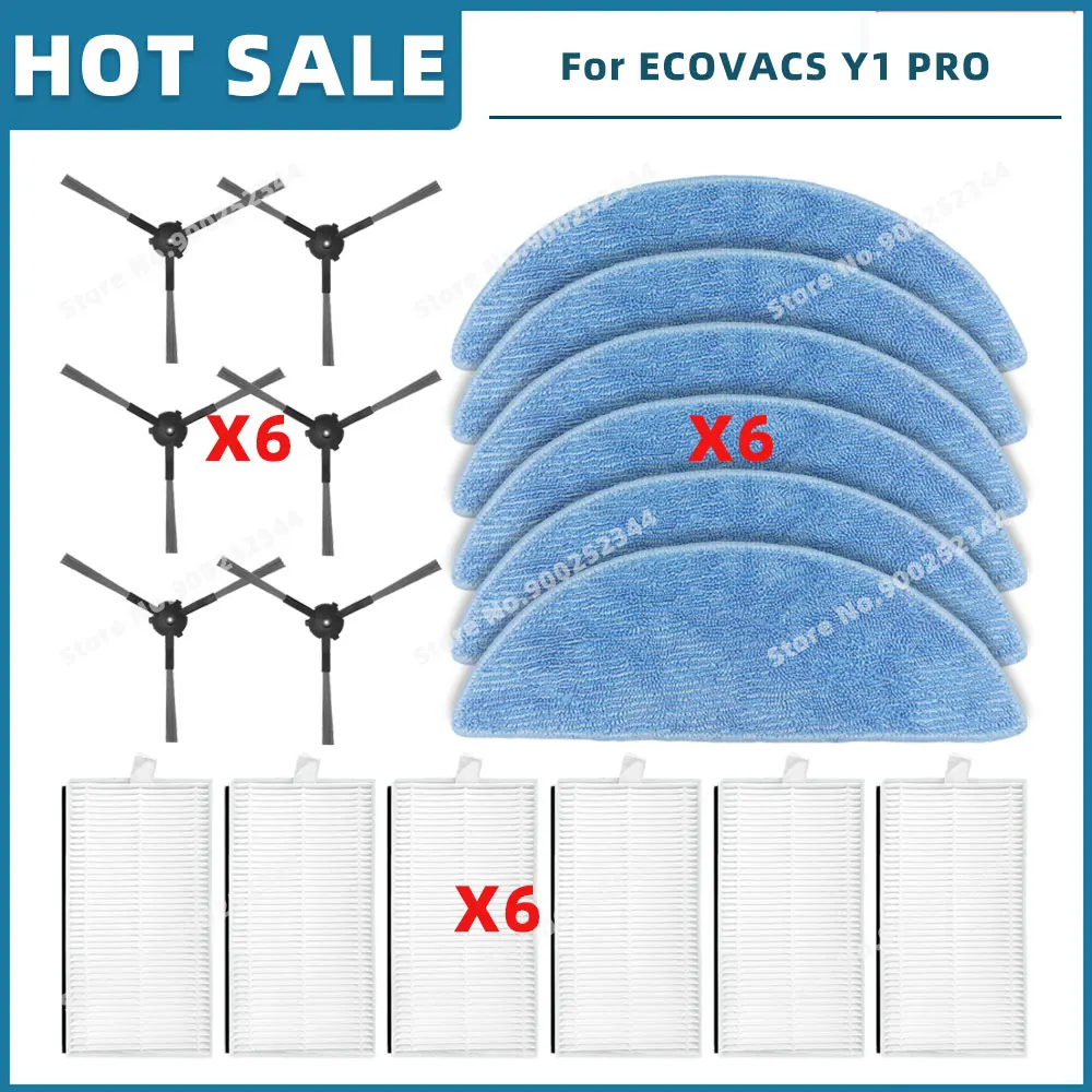 

Запчасти Для ECOVACS YEEDI Y1 PRO сменные детали, боковая щетка, фильтр НЕРА, насадка на швабру