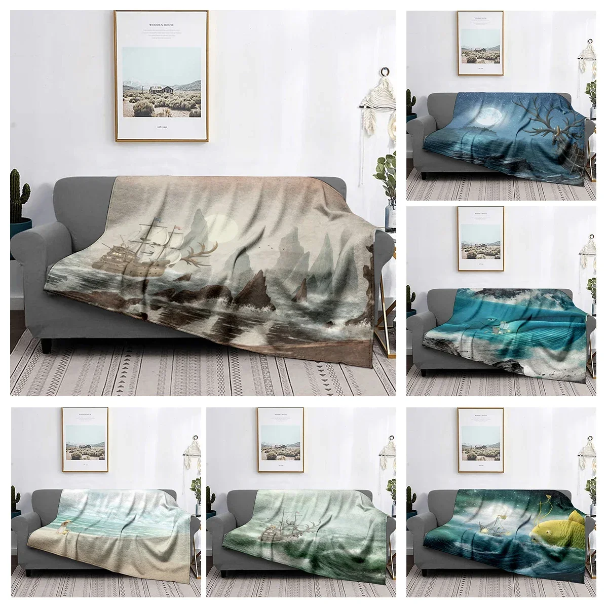 Украшение для дома плюшевое покрывало дивана спальни с изображением животных