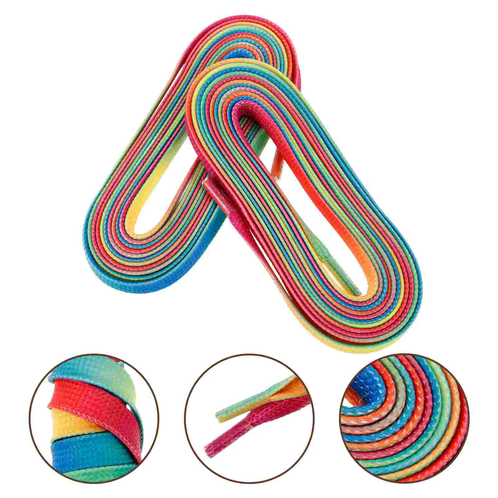 Хоккейные шнурки для коньков вощеные декоративные крупные роликовые ремни