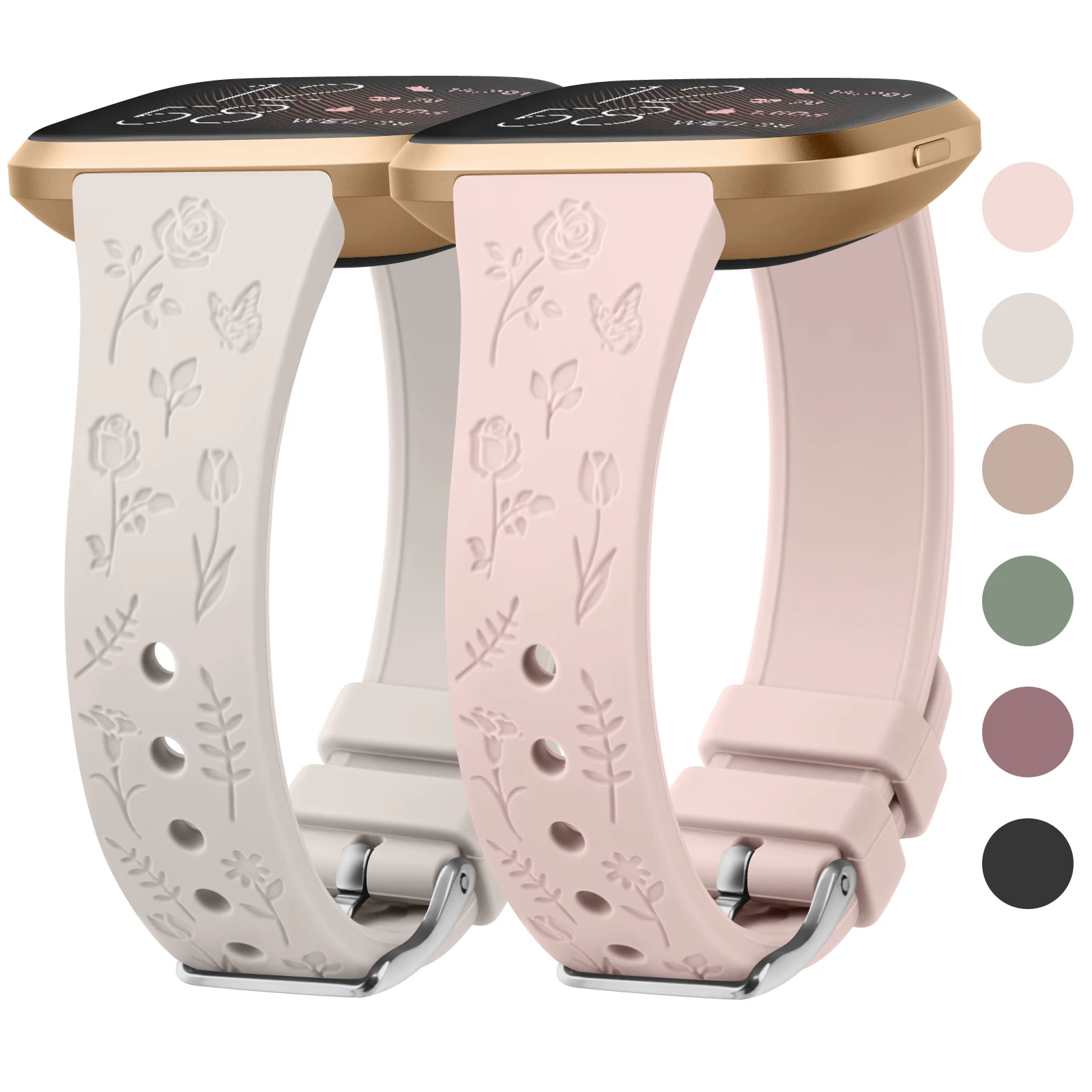 Тонкий мягкий силиконовый ремешок для Fitbit Versa 1/Versa 2/Versa Lite браслет 2 SE сменный