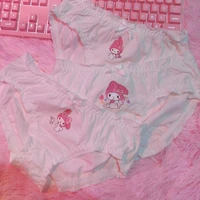 three pack of kawaii sanrios panties cute soft kuromi my melody cinnamoroll cartoon anime girl panties plush toys for girls gift