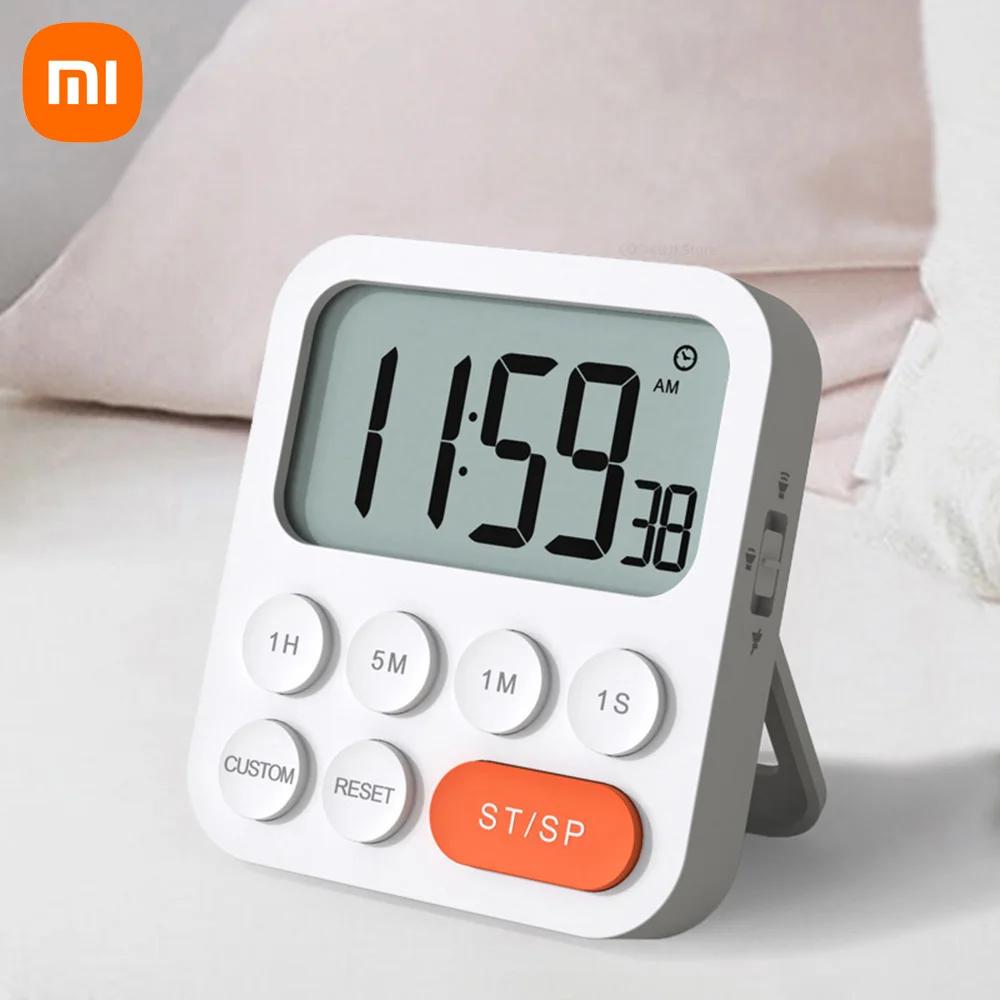 

Xiaomi Magnetic Digital Kitchen Timer Electronic Countdown Time Counter Alarm Clock Mechanical Timer for Cooking Study Stopwatch